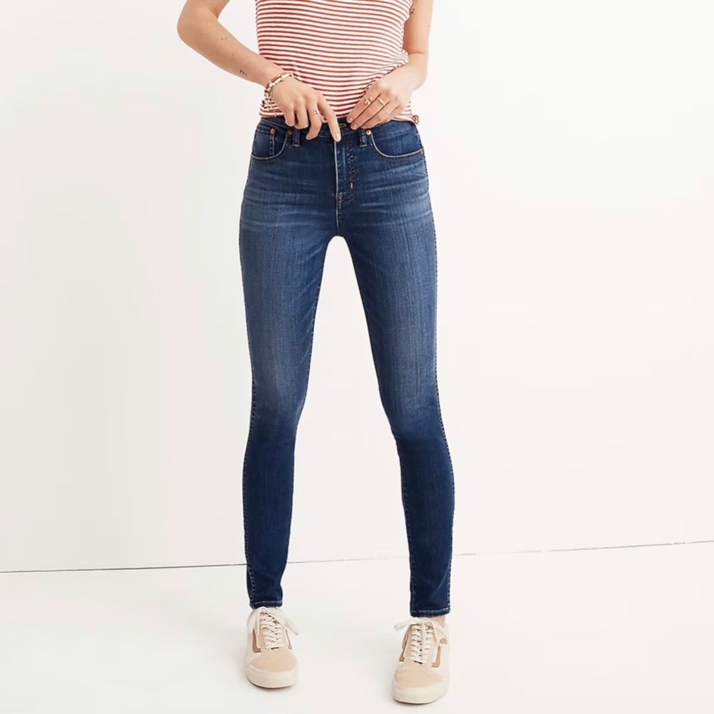 Madewell 10” high rise skinny jeans
